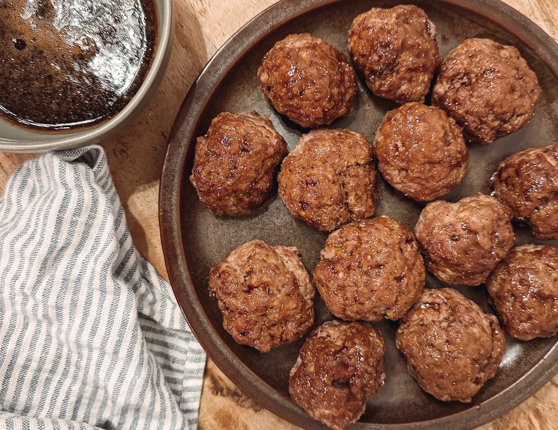 Meatballs with Sweet Balsamic Sauce